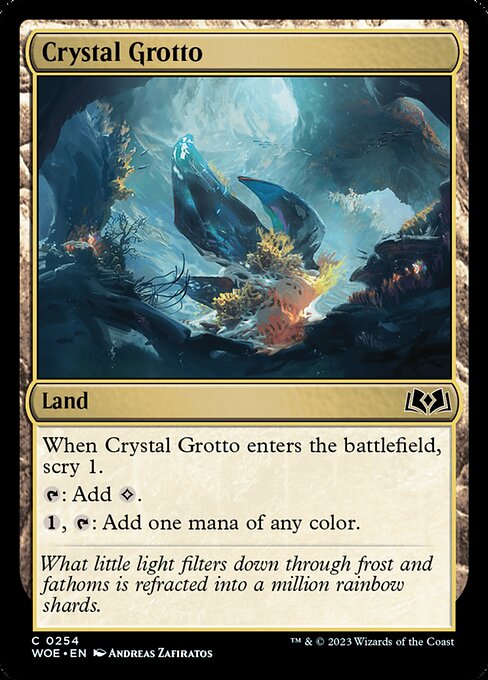WOE, Crystal Grotto, Standard, 254, C, Near Mint, (Foil), EN