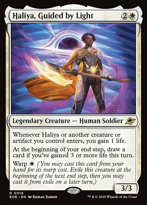 EOE, Haliya, Guided by Light, Standard, 19, R, Near Mint, (Foil), EN