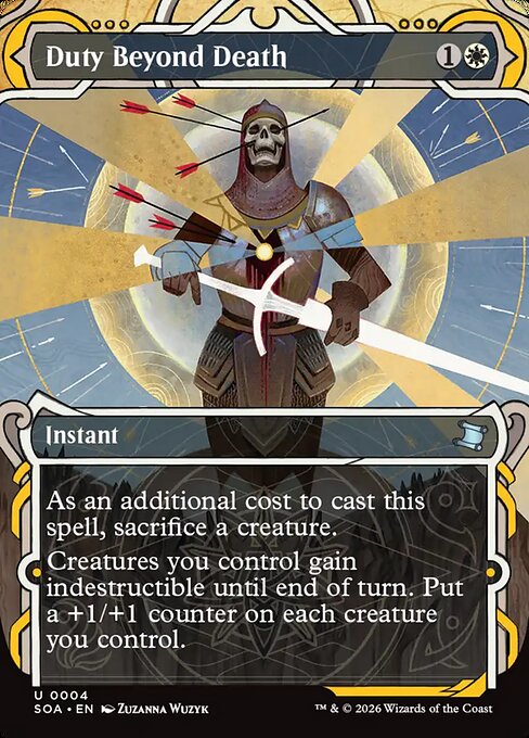 SOA, Duty Beyond Death, (Showcase), 4, U, Near Mint, Normal, EN