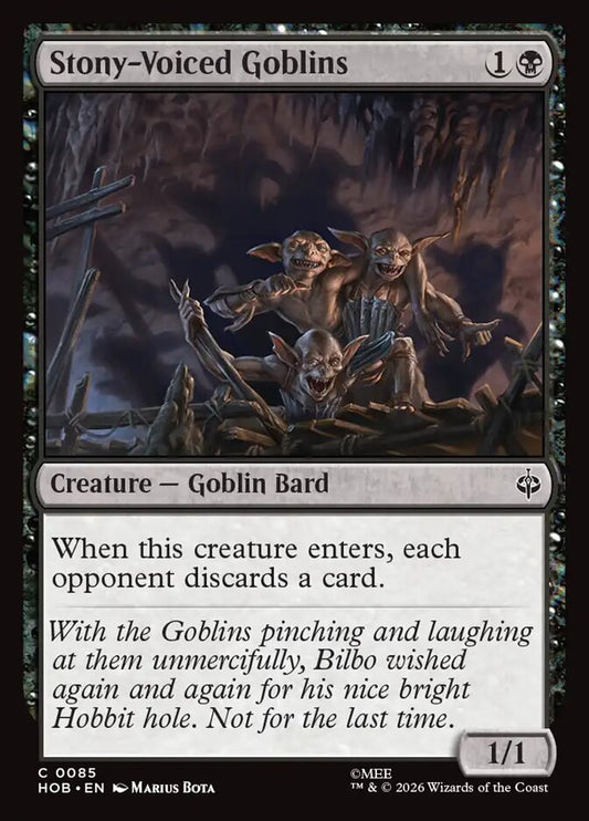 HOB, Stony-Voiced Goblins, Standard, 85, C, Near Mint, (Foil), EN