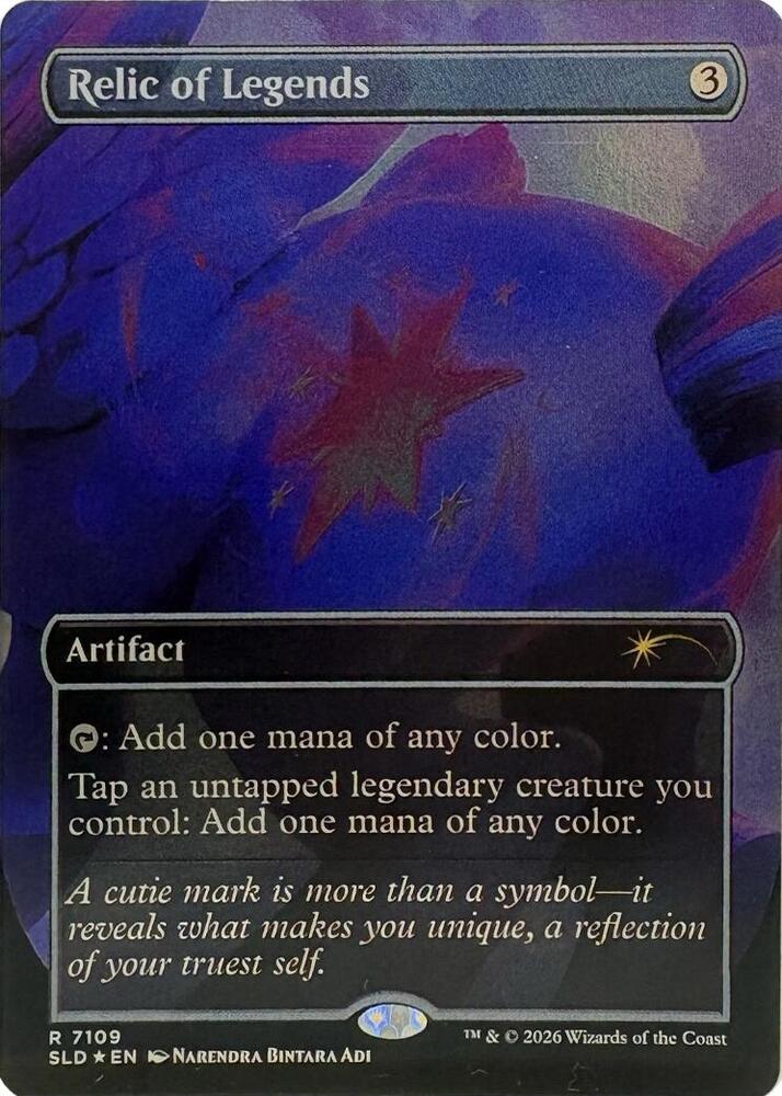 SLD, Relic of Legends, (Borderless), 7109, R, Near Mint, (Foil), EN