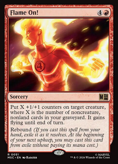 MSC, Flame On!, Standard, 51, R, Near Mint, Normal, EN