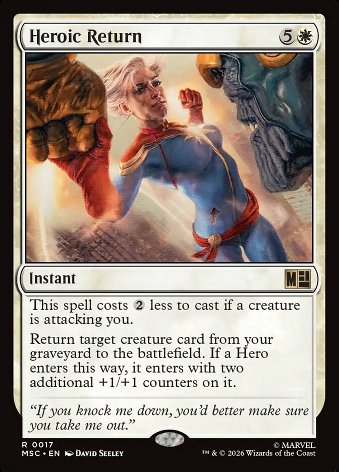 MSC, Heroic Return, Standard, 17, R, Near Mint, (Surge Foil), EN