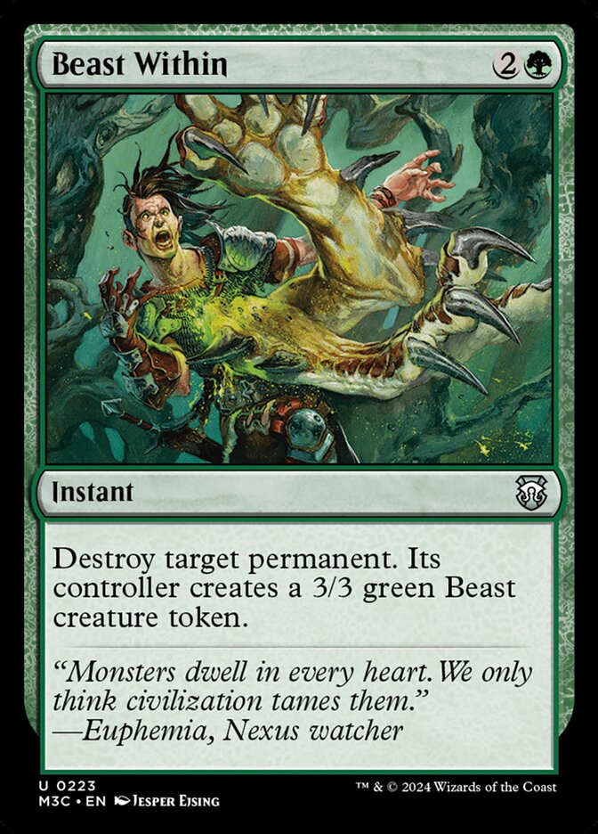 M3C, Beast Within, Standard, 223, U, Near Mint, Normal, EN