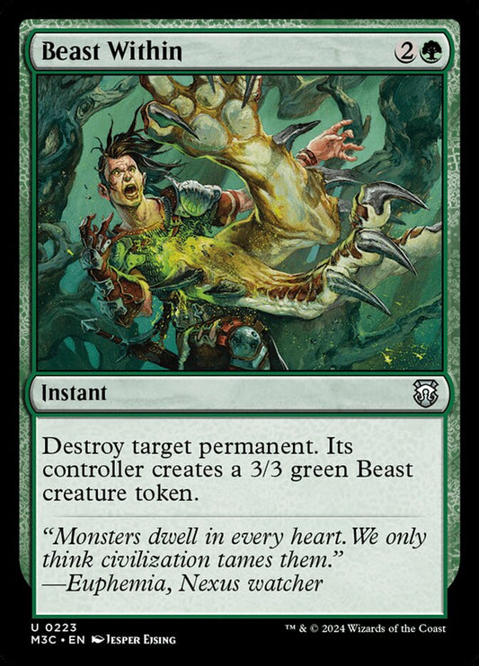 M3C, Beast Within, Standard, 223, U, Near Mint, Normal, EN