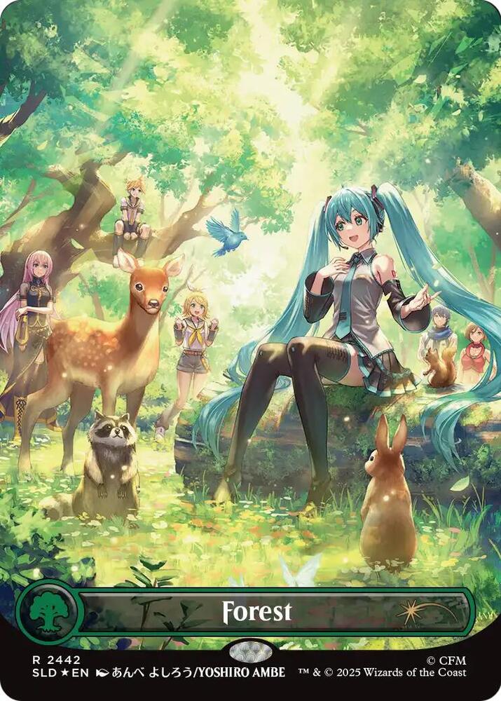 SLD, Forest (2442), (Full Art), 2442, R, Near Mint, (Foil), EN
