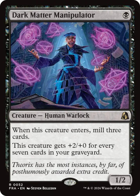 FRA, Dark Matter Manipulator, Standard, 52, R, Near Mint, Normal, EN