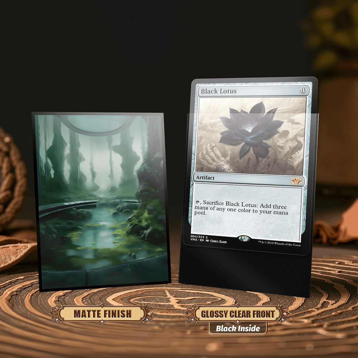 100ct Breeding Pool - Fantasy Shock Lands Card Sleeves, Matte Back Finish