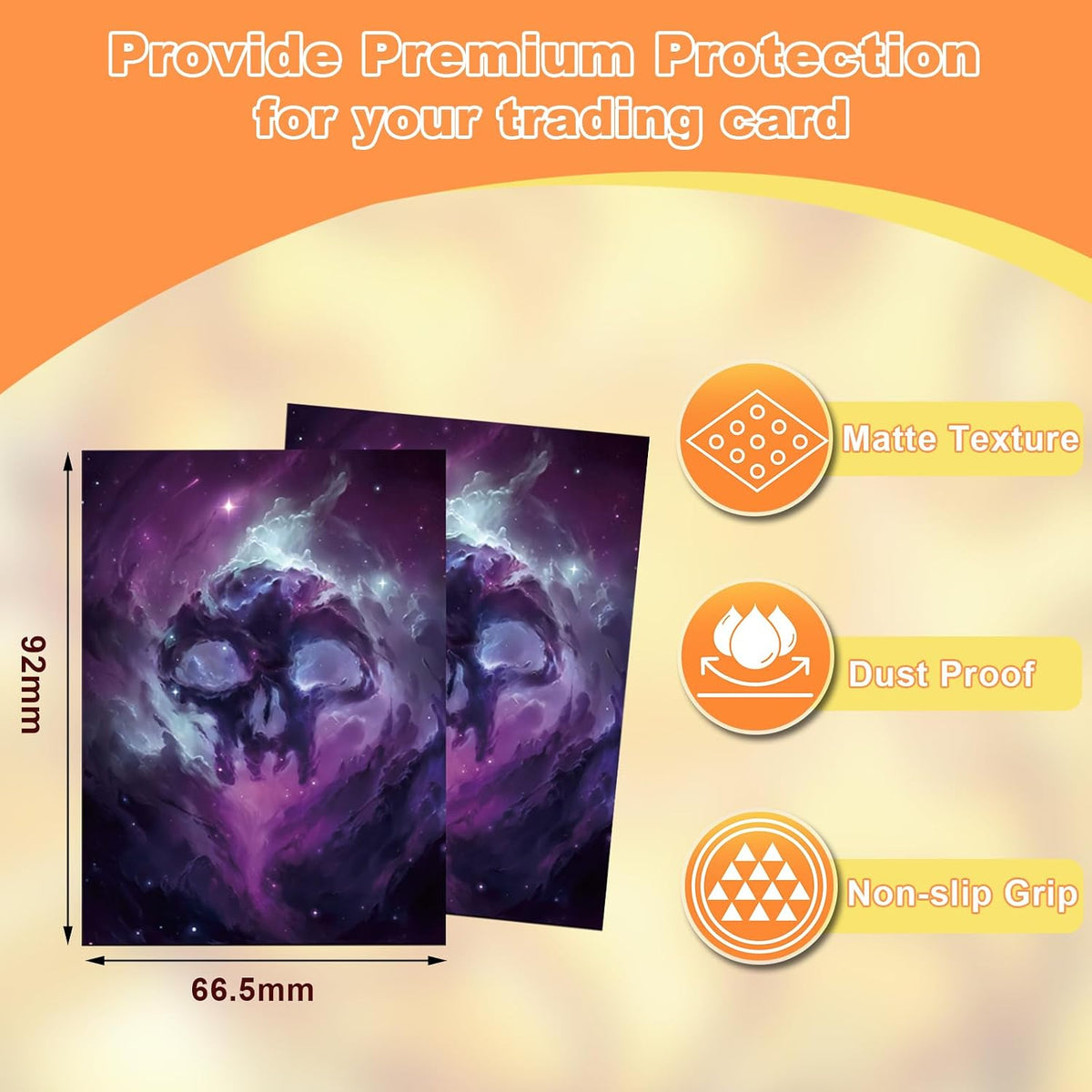 100ct Hazy Swamp Symbols Card Sleeves, Matte Back Finish - Black Mana Symbol