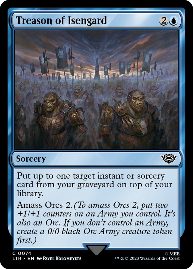 LTR, Treason of Isengard, Standard, 74, C, Near Mint, (Foil), EN