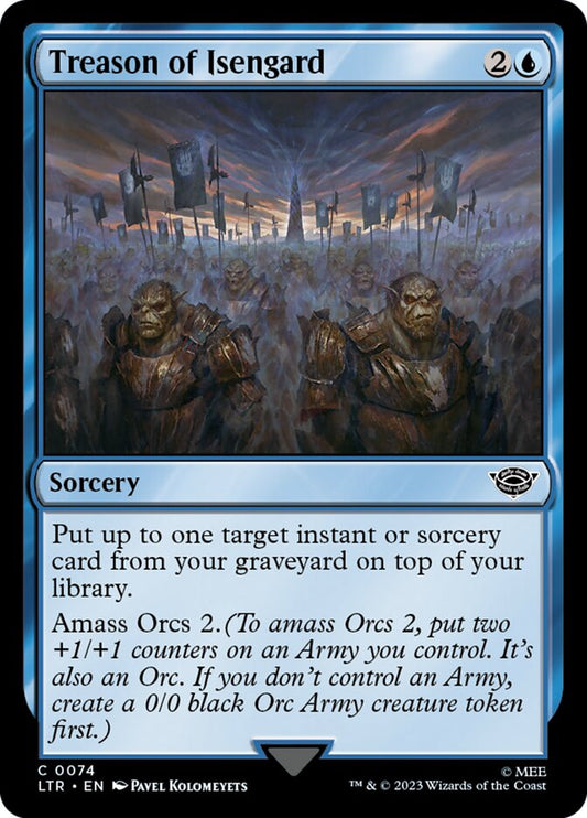 LTR, Treason of Isengard, Standard, 74, C, Near Mint, Normal, EN