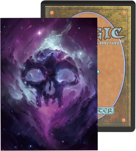 100ct Hazy Swamp Symbols Card Sleeves, Matte Back Finish - Black Mana Symbol