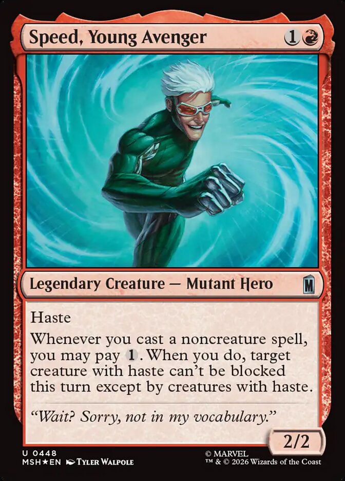 MSH, Speed, Young Avenger, Standard, 448, U, Near Mint, (Surge Foil), EN