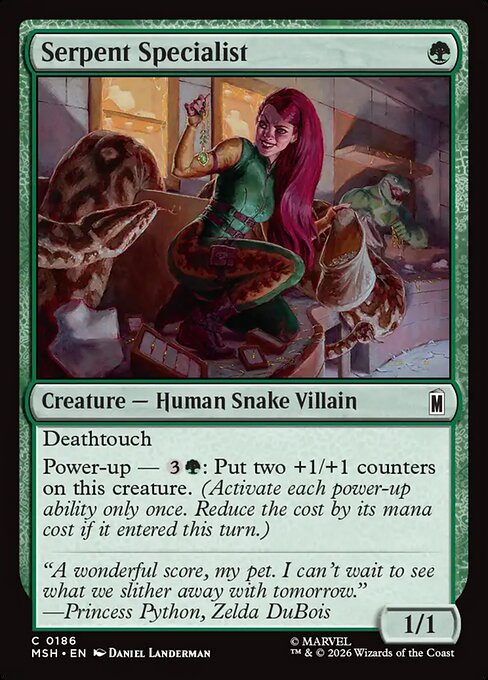 MSH, Serpent Specialist, Standard, 186, C, Near Mint, Normal, EN