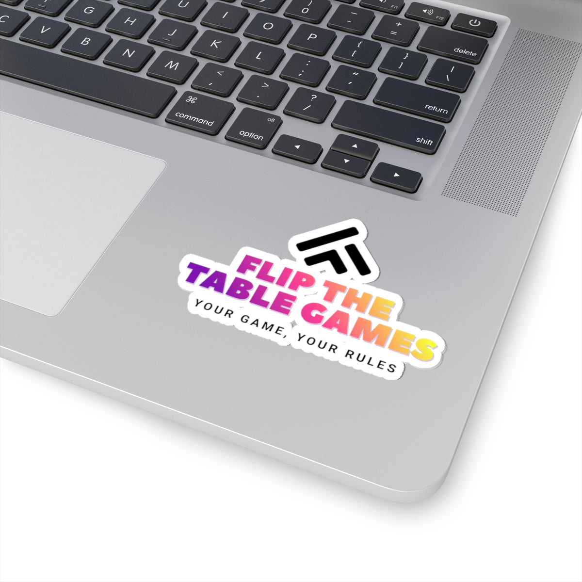 FTTG Logo, Game-Themed Kiss-Cut Stickers - Flip the Table Games, MTG, Magic the Gathering