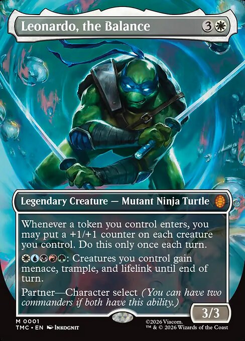 TMC, Leonardo, the Balance, (Borderless), 1, M, Near Mint, (Foil), EN