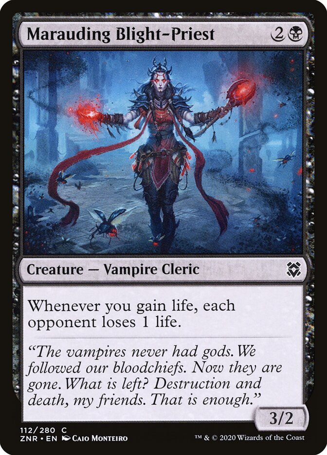 ZNR, Marauding Blight-Priest, Standard, 112, C, Near Mint, Normal, EN