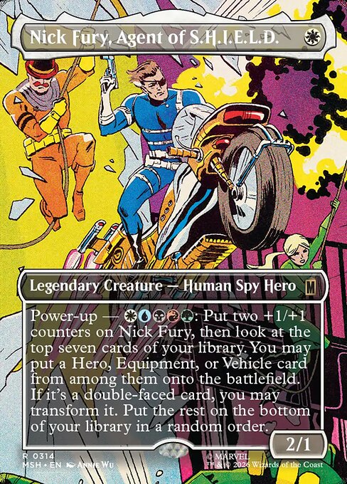 MSH, Nick Fury, Agent of S.H.I.E.L.D., (Borderless), 314, R, Near Mint, Normal, EN