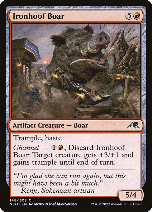 NEO, Ironhoof Boar, Standard, 148, C, Near Mint, Normal, EN