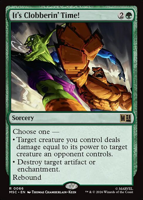 MSC, It's Clobberin' Time!, Standard, 66, R, Near Mint, Normal, EN
