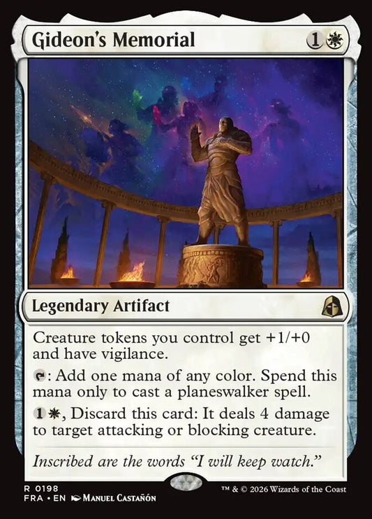 FRA, Gideon's Memorial, Standard, 198, R, Near Mint, (Foil), EN