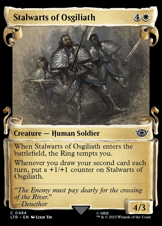 LTR, Stalwarts of Osgiliath, (Showcase Scrolls), 484, C, Near Mint, Normal, EN