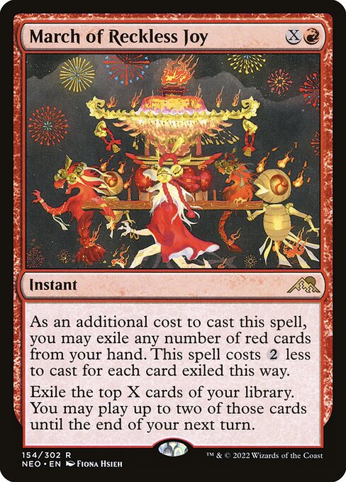 NEO, March of Reckless Joy, Standard, 154, R, Near Mint, Normal, EN