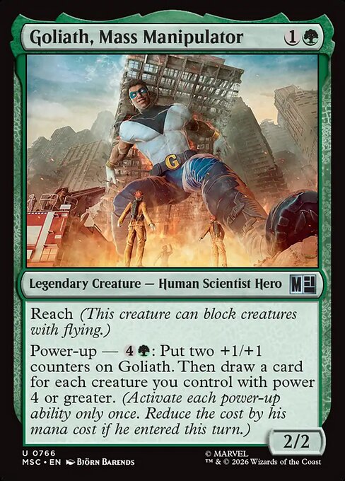 MSC, Goliath, Mass Manipulator, Standard, 766, U, Near Mint, Normal, EN