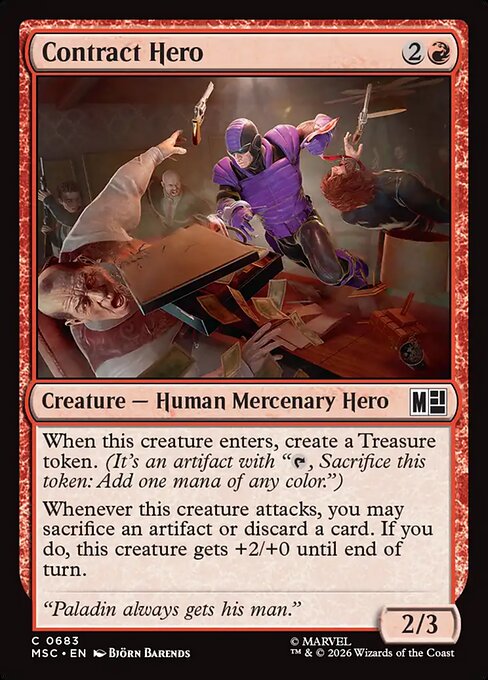 MSC, Contract Hero, Standard, 683, C, Near Mint, (Foil), EN