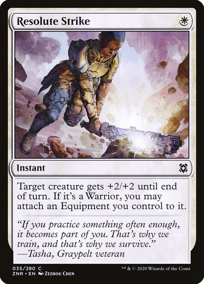 ZNR, Resolute Strike, Standard, 35, C, Near Mint, (Foil), EN