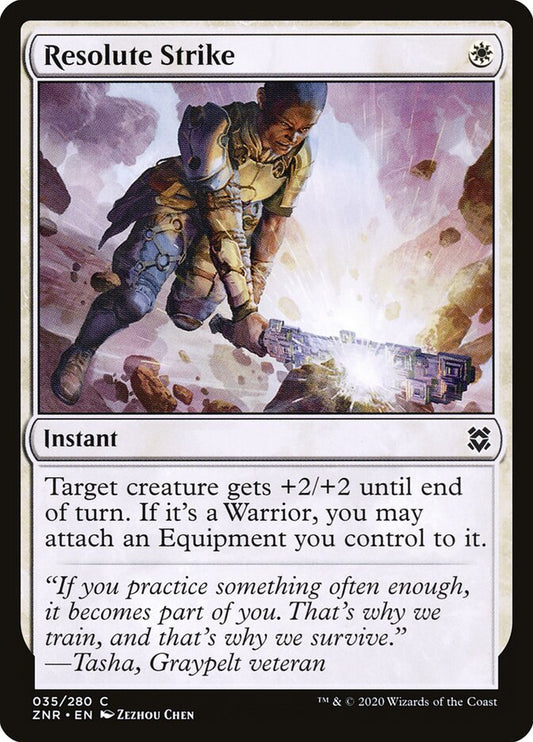 ZNR, Resolute Strike, Standard, 35, C, Near Mint, (Foil), EN