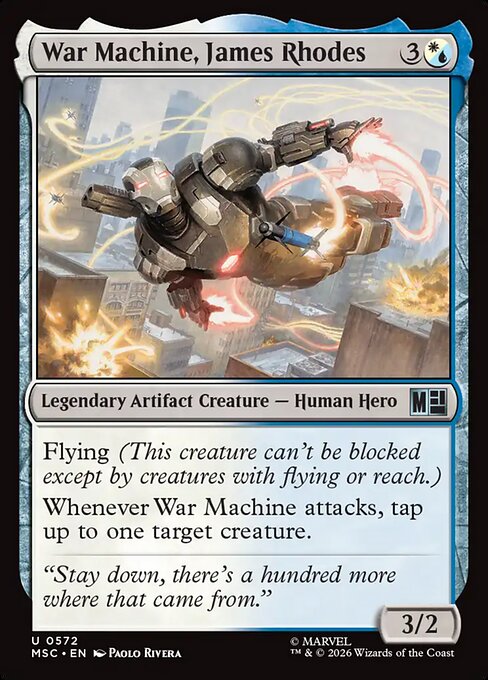 MSC, War Machine, James Rhodes, Standard, 572, U, Near Mint, Normal, EN
