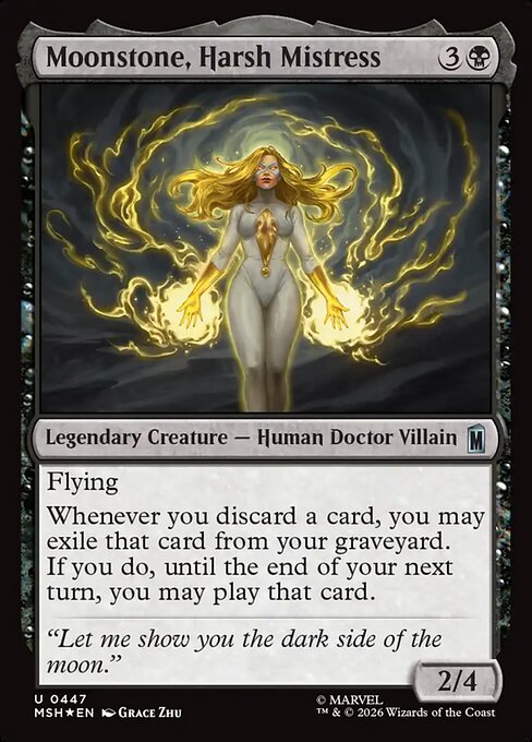 MSH, Moonstone, Harsh Mistress, Standard, 447, U, Near Mint, (Surge Foil), EN
