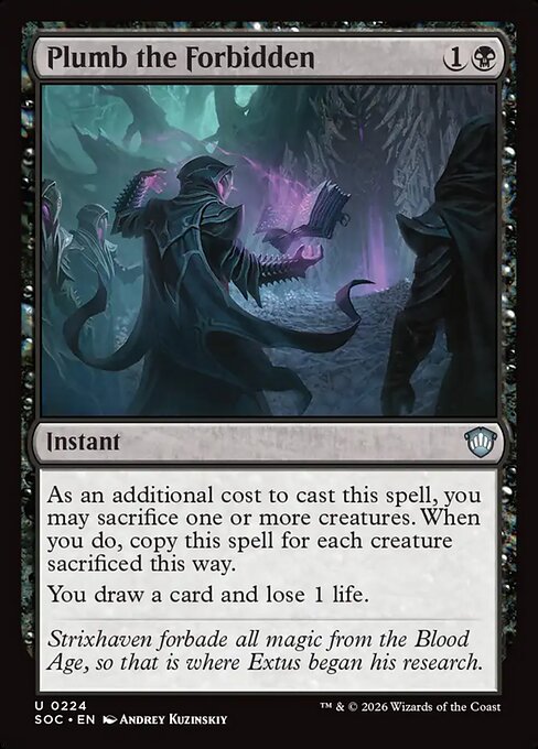 SOC, Plumb the Forbidden, Standard, 224, U, Near Mint, Normal, EN