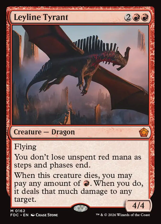 FDC, Leyline Tyrant, Standard, 162, M, Near Mint, Normal, EN