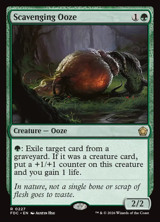 FDC, Scavenging Ooze, Standard, 227, R, Near Mint, Normal, EN