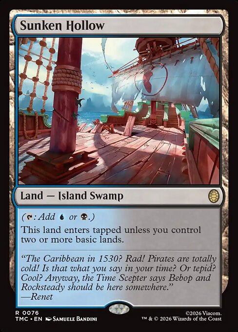 TMC, Sunken Hollow, Standard, 76, R, Near Mint, (Normal), EN