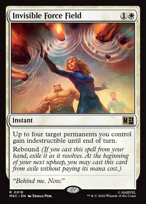 MSC, Invisible Force Field, Standard, 19, R, Near Mint, Normal, EN