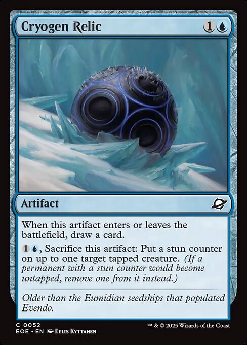 EOE, Cryogen Relic, Standard, 52, C, Near Mint, (Foil), EN