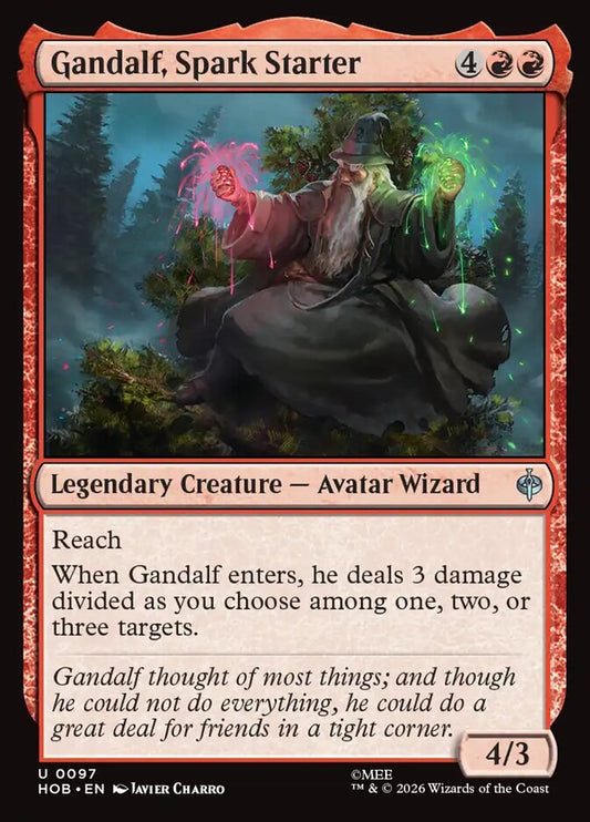 HOB, Gandalf, Spark Starter, Standard, 97, U, Near Mint, Normal, EN