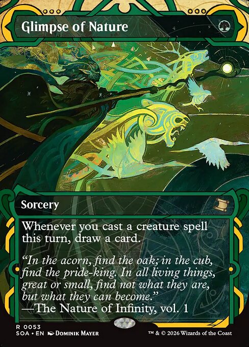 SOA, Glimpse of Nature, (Showcase), 53, R, Near Mint, Normal, EN