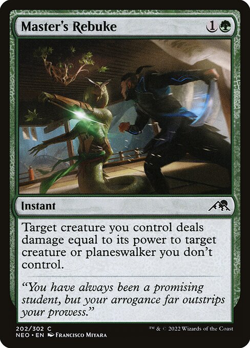 NEO, Master's Rebuke, Standard, 202, C, Near Mint, Normal, EN