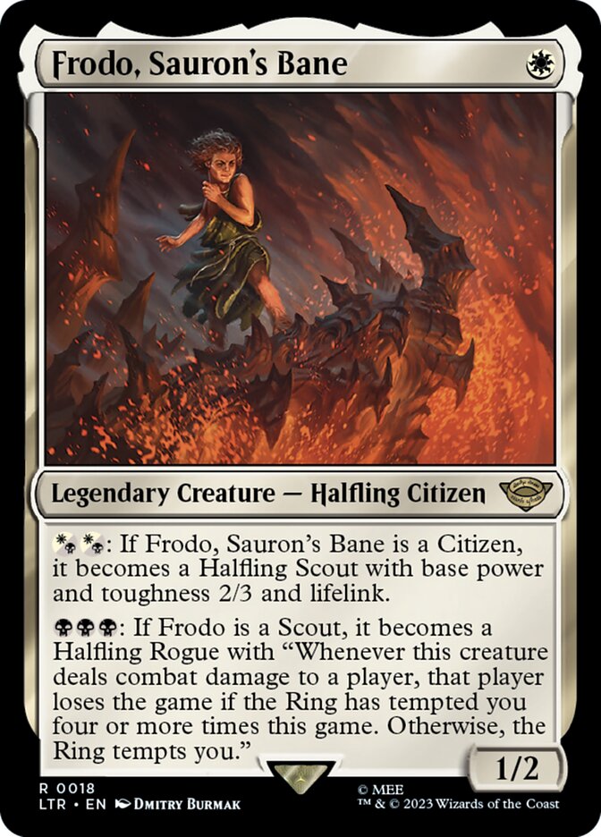 LTR, Frodo, Sauron's Bane, Standard, 18, R, Near Mint, Normal, EN