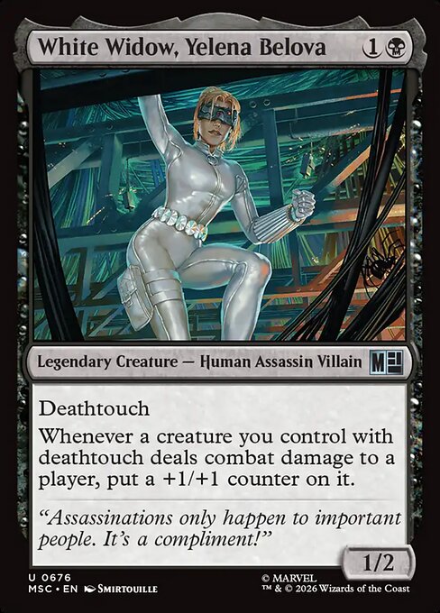 MSC, White Widow, Yelena Belova, Standard, 676, U, Near Mint, Normal, EN