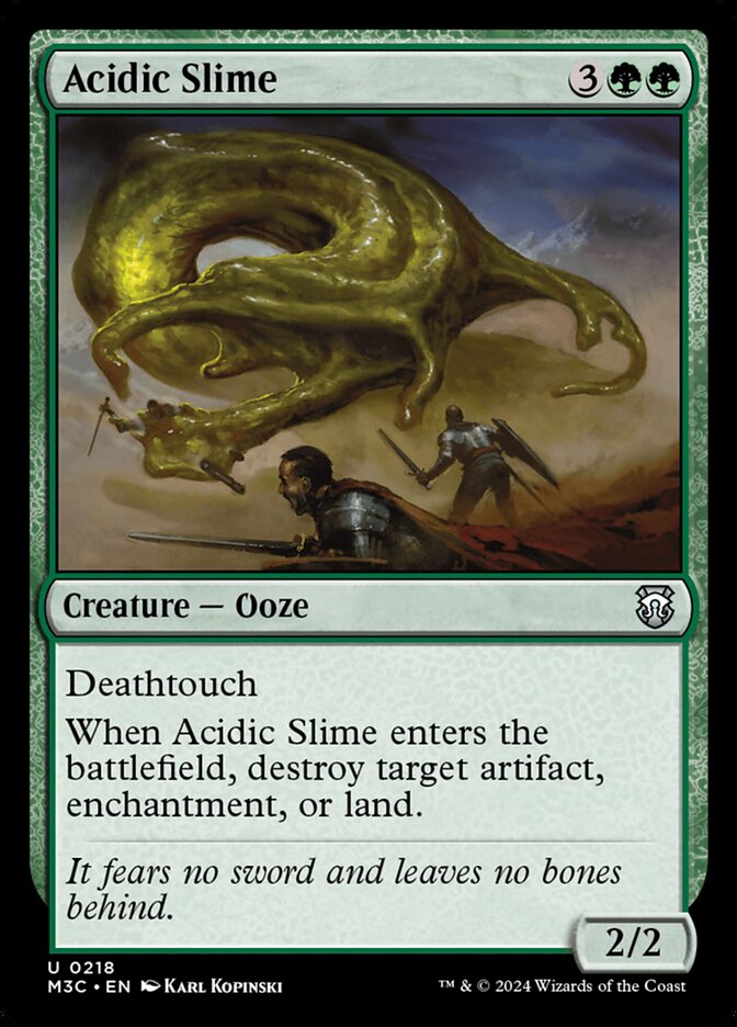 M3C, Acidic Slime, Standard, 218, U, Near Mint, Normal, EN