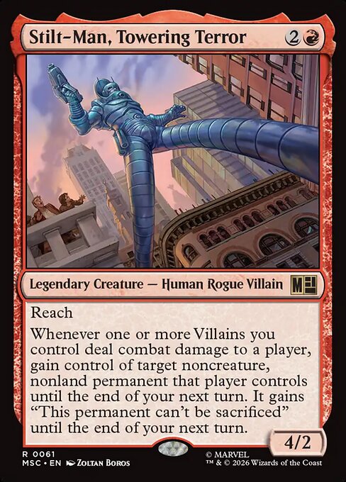 MSC, Stilt-Man, Towering Terror, Standard, 61, R, Near Mint, (Surge Foil), EN