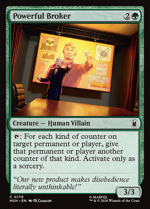 MSH, Powerful Broker, Standard, 179, C, Near Mint, (Foil), EN