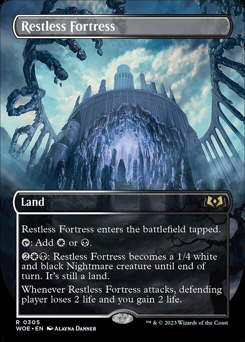 WOE, Restless Fortress, (Borderless), 305, R, Near Mint, Normal, EN