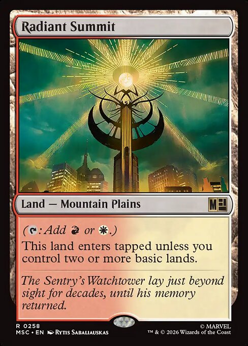 MSC, Radiant Summit, Standard, 258, R, Near Mint, {Surge Foil}, EN