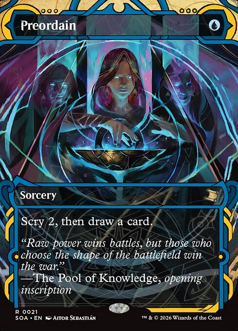 SOA, Preordain, (Showcase), 21, R, Near Mint, (Foil), EN